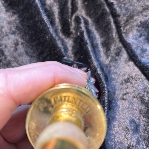 RARE authentic Faberge ruby red bottle stopper - Picture 8 of 14